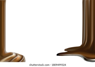 Chocolate 3D rendering splash illustration design print art vector 