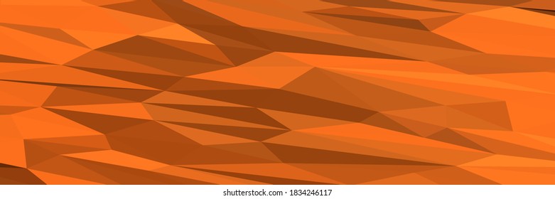 Chocolate abstract background. Geometric vector illustration. Colorful 3D wallpaper.