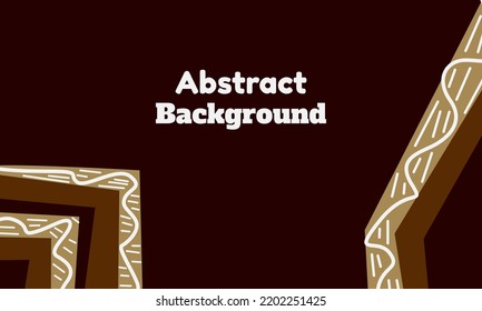 Chocolate abstract geometric background vector
