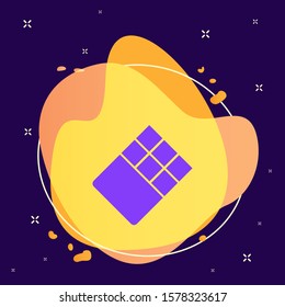 Chocolate abstract vector icon. Element of kitchen for mobile concept and web apps illustration. Thin flat icon for website design and development