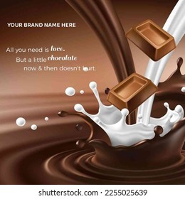 Chocolate ad banner vector that you can use for your chocolate ad banners
