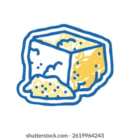 chocolate allergen free product food doodle icon sketch vector. chocolate allergen free product food sign. isolated symbol illustration
