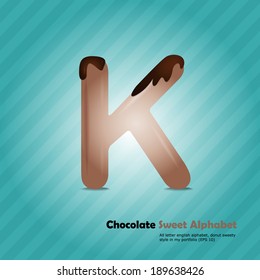 Chocolate alphabet K