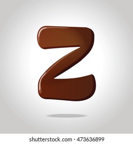 Chocolate alphabet. Letter Z.