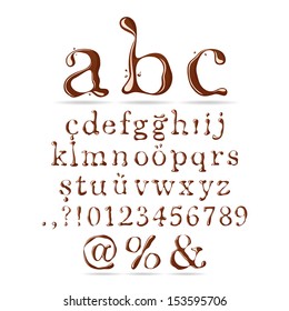 Chocolate Alphabet Lower Case