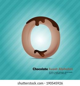 Chocolate alphabet O
