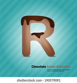 Chocolate alphabet R
