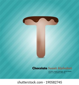 Chocolate alphabet T