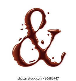 Chocolate ampersand