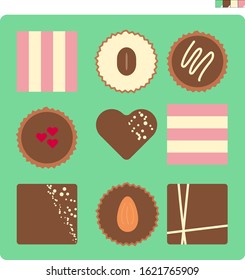 Chocolate Assortment Box Illustration 1