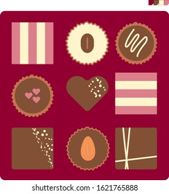 Chocolate Assortment Box Illustration 2