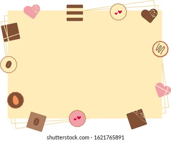 Chocolate Assortment Frame, Decorative Chocolate Frame