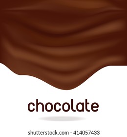 chocolate background. creamy abstract background. vector