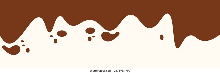 Chocolate background of Modern poster, dynamic splashes and drops. vektor