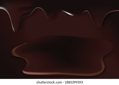 chocolate background and realistic wallpaper