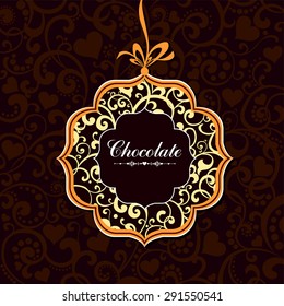 Chocolate background. Vector Illustration