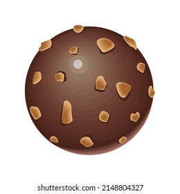 chocolate ball with hazelnut icon