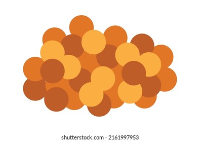 Chocolate balls sweet food. Vector illustration