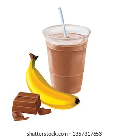 Chocolate Banana Shake Or Smoothie