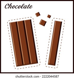 Chocolate Banner Design and Chocolate Bar Vector Design