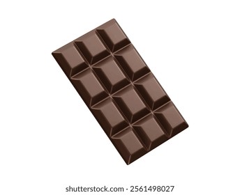 Chocolate bar 3d vector icon illustration