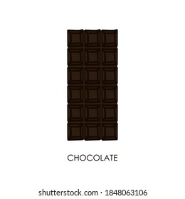 Chocolate bar candy food logo icon doodle brown black sign emblem Business concept Hand drawn modern design Geometric cartoon style Fashion print clothes apparel greeting invitation card poster banner