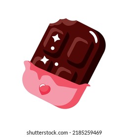 chocolate bar candy icon isolated