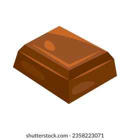icono de barra de chocolate con un vector aislado
