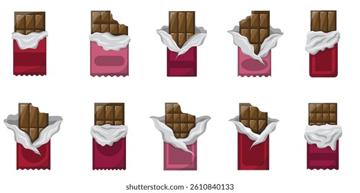 Chocolate Bar Candy Illustration Bundle