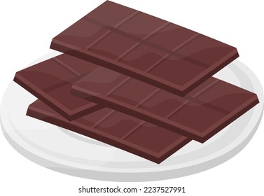 chocolate bar or candy square concept,  Milk Caramel wafers vector icon design, Fast Food symbol, Junk food sign, popular inexpensive good taste snacks stock illustration 