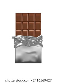 Chocolate bar candy. vector illustration
