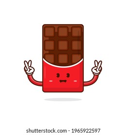 Chocolate Bar Cartoon Icon,Happy Chocolate Day Icon, World Chocolate Day