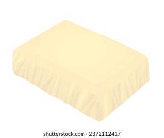 Chocolate  bar cube. vector illustration