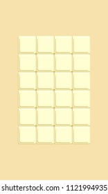 Chocolate bar and cubes. Chocolate pieces. Chocolate vector.