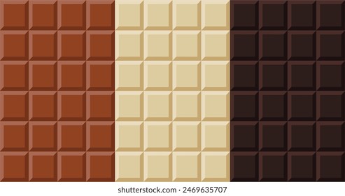 chocolate bar design theme background abstract pattern vector. high quality eps file