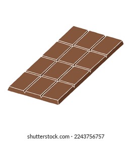 Chocolate bar in doodle style. Hand Drawn. Freehand drawing. Sketch.	