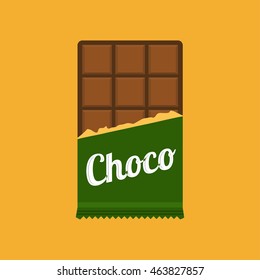 Chocolate bar flat icon