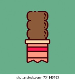 Chocolate Bar - Flat Vector Design