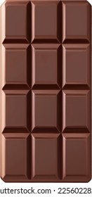 Chocolate Bar Hand Drawn Illustration Isolated