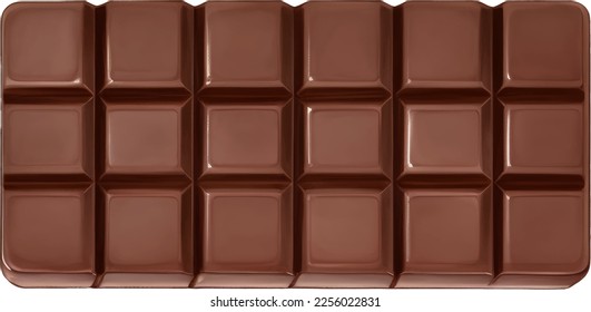 Chocolate Bar Hand Drawn Illustration Isolated