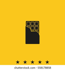 Chocolate bar icon.