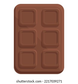 Chocolate bar icon cartoon vector. Sweet fire. Light food