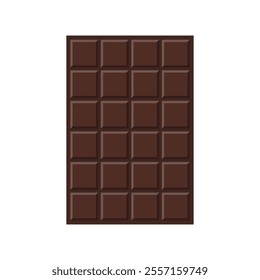 Chocolate bar icon. Cocoa organic product vector illustration isolated on white background