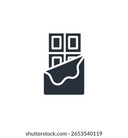 chocolate bar icon collection . design style with background