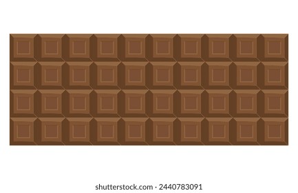 Chocolate bar icon. Flat illustration of chocolate bar. chocolate icon. Vector illustration. EPS 10