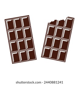 Icono de barra de chocolate aislado sobre fondo blanco. Icono de barra de chocolate moderno y editable. Ilustración vectorial de iconos simples. Archivo EPS 255.