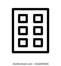 chocolate bar icon or logo isolated sign symbol vector illustration - high quality black style vector icons
