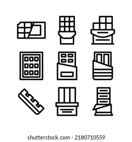 chocolate bar icon or logo isolated sign symbol vector illustration - Collection of high quality black style vector icons

