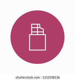 chocolate bar icon vector