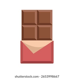 ícone de barra de chocolate vetor modelo de design simples e limpo